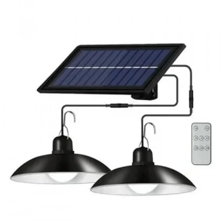 Ηλιακά φωτιστικά οροφής LED με τηλεχειριστήριο σε ψυχρό λευκό φωτισμό XF-707-2