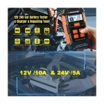 Konnwei KW-520 Ψηφιακό Battery Tester με Κροκοδειλάκια