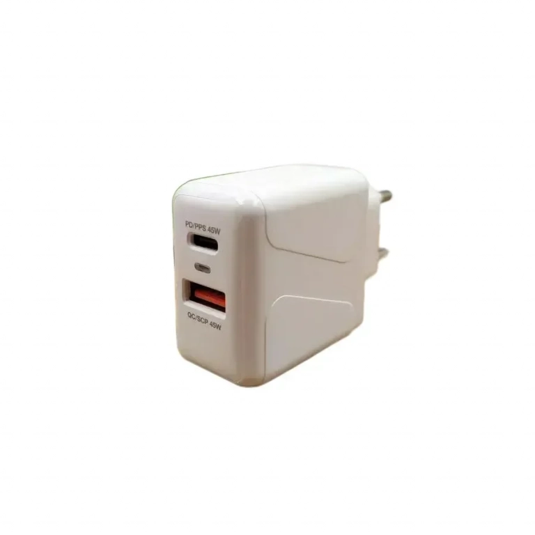 Moxom (MX-HC98) Φορτιστής Χωρίς Καλώδιο με Θύρα USB-A και USB-C 45W Power Delivery Λευκός