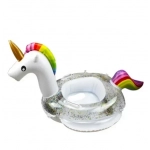 Παιδικό φουσκωτό θαλάσσης unicorn με χερούλια λευκό