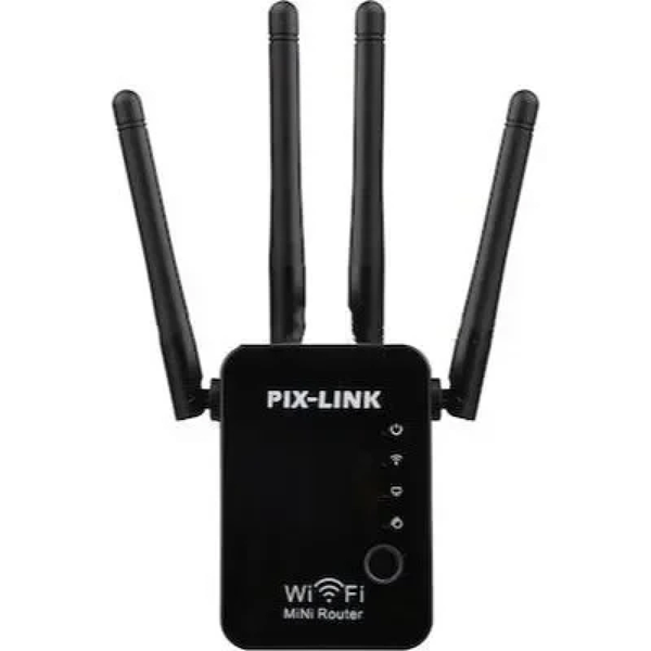 Pix-Link WR16 WiFi Extender Single Band (2.4GHz) 300Mbps με 2 Θύρες Ethernet
