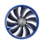 Ανεμιστήρας Turbo Διαμέτρου 65mm Εξοικονόμησης Καυσίμου με Μονή Προπέλα OEM F1-Z – Μπλε