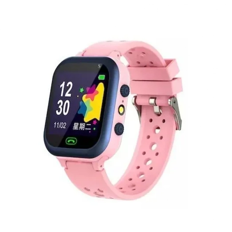 Q15 jinl Παιδικό Smartwatch με GPS και Καουτσούκ/Πλαστικό Λουράκι Ροζ