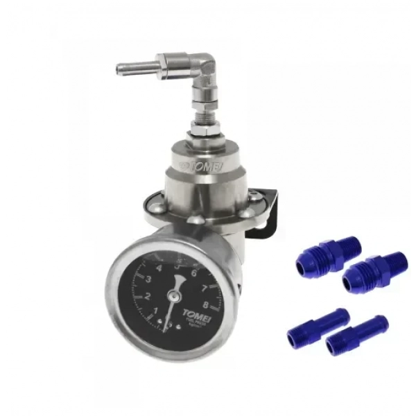 Ρυθμιστής πίεσης καυσίμου 2.0-8.0kgf/cm² Φ4.5 TOMEI TYPE-S HW-0011 ασημί