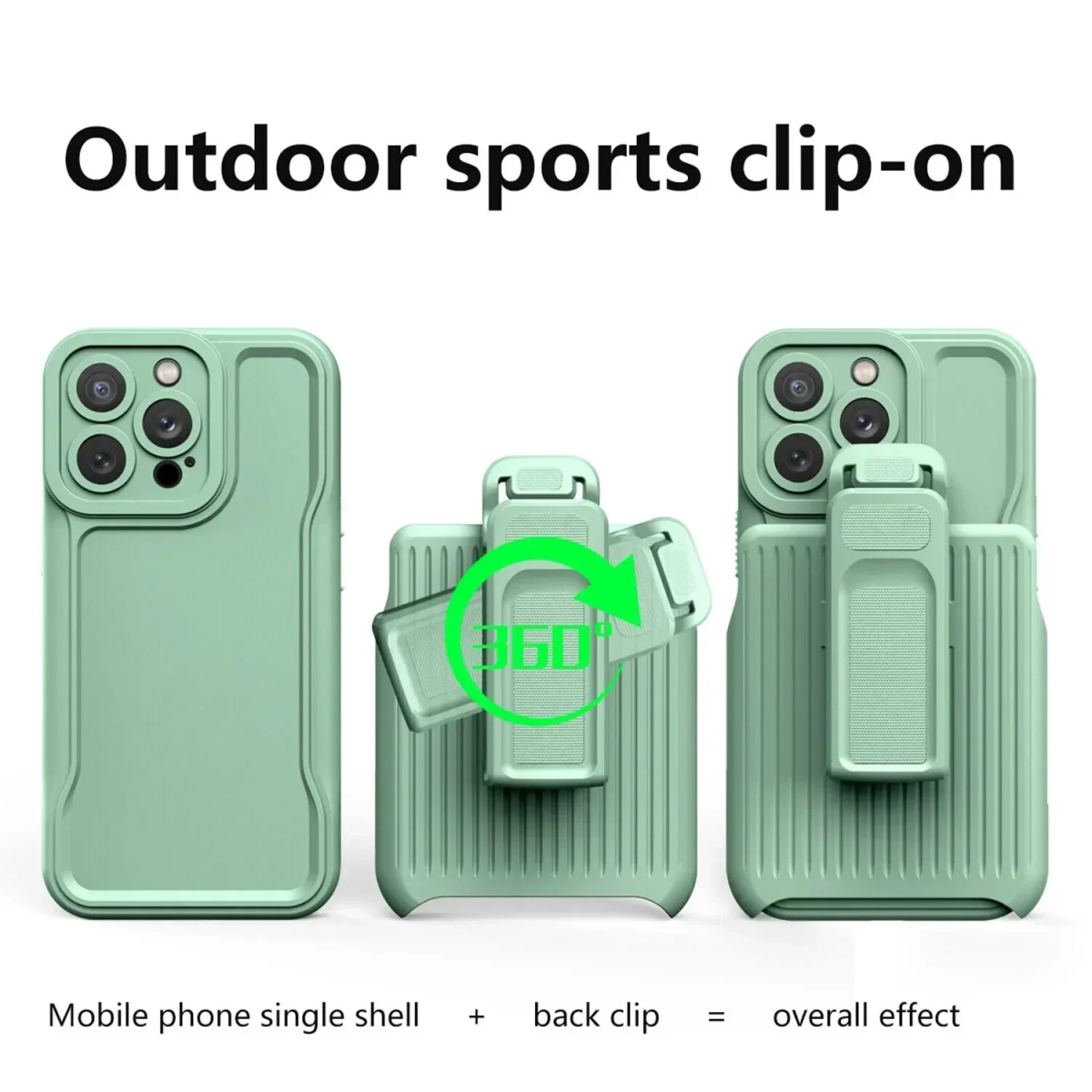 Αντικραδασμική θήκη για iPhone 13 Armor Back Clip Holder Σκούρο Μπλε