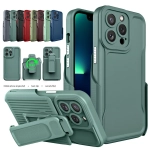 Αντικραδασμική θήκη για iPhone 11 Pro Max Armor Back Clip Holder Σκούρο Πράσινο