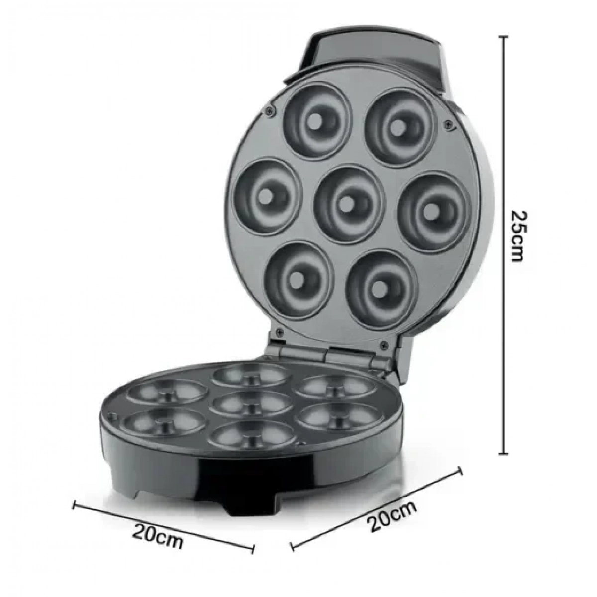 Συσκευή για ντόνατ 1000W 7 θέσεων R.520 Raf μαύρη - Image 4