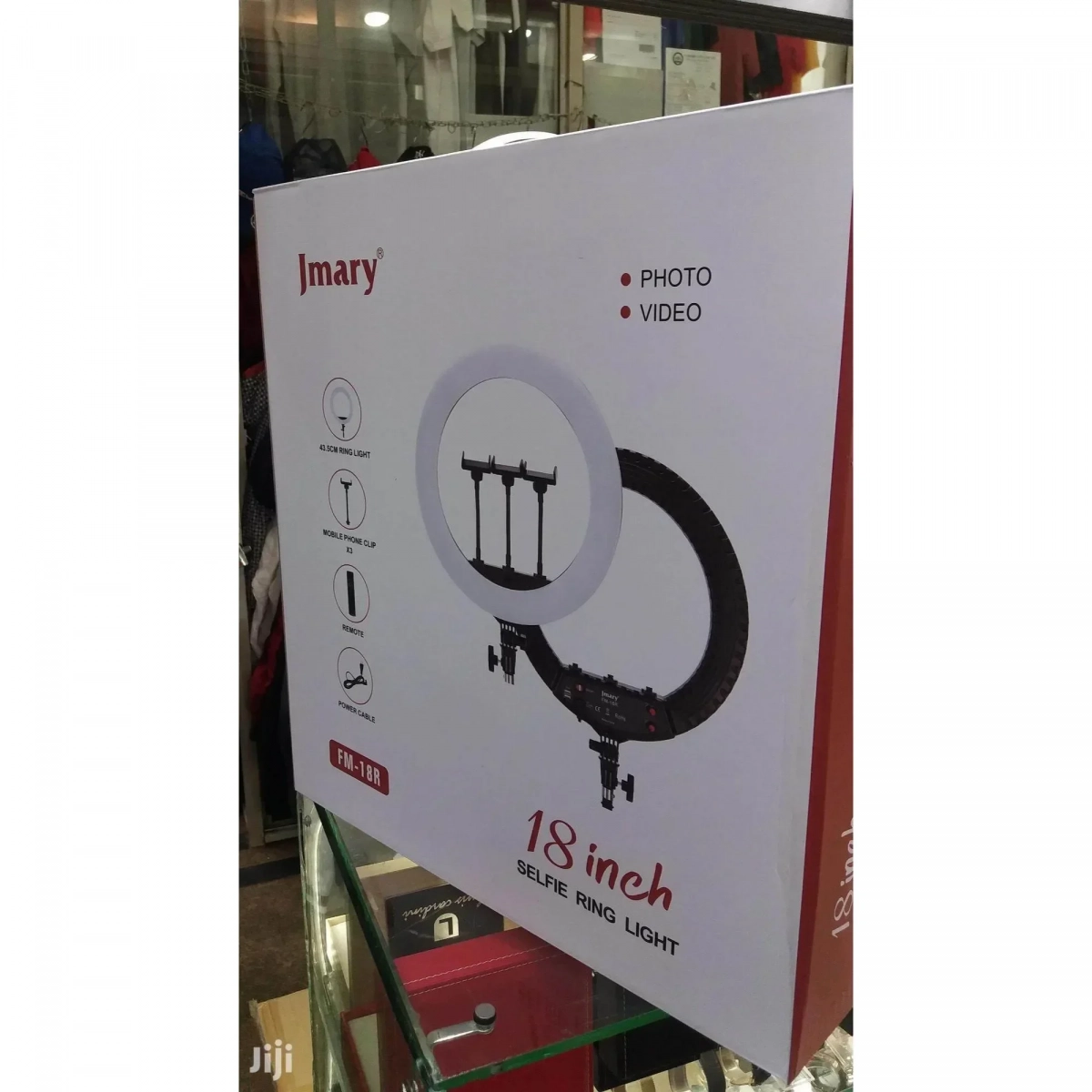Ring Light Jmary FM-18R 45.7cm με Βάση για Κινητό