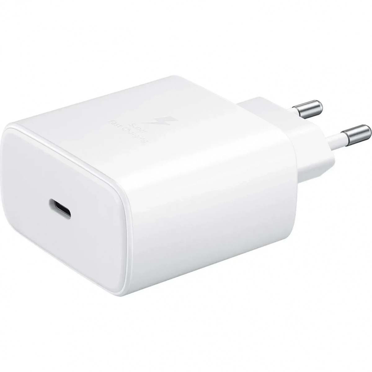 Samsung Φορτιστής με Θύρα USB-C και Καλώδιο USB-C 25W Λευκός