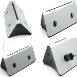 Power Bank με 4 x USB & LED Βάση Καταλόγου για Καφετέριες, Bar, Εστιατόρια & Χώρους Εστίασης - Μπαταρία Φόρτισης Κινητών, Tablet Ασημί