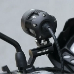 Motowolf Προέκταση Καθρέπτη Μηχανής για Φώτα 1τμχ (Μαύρο)