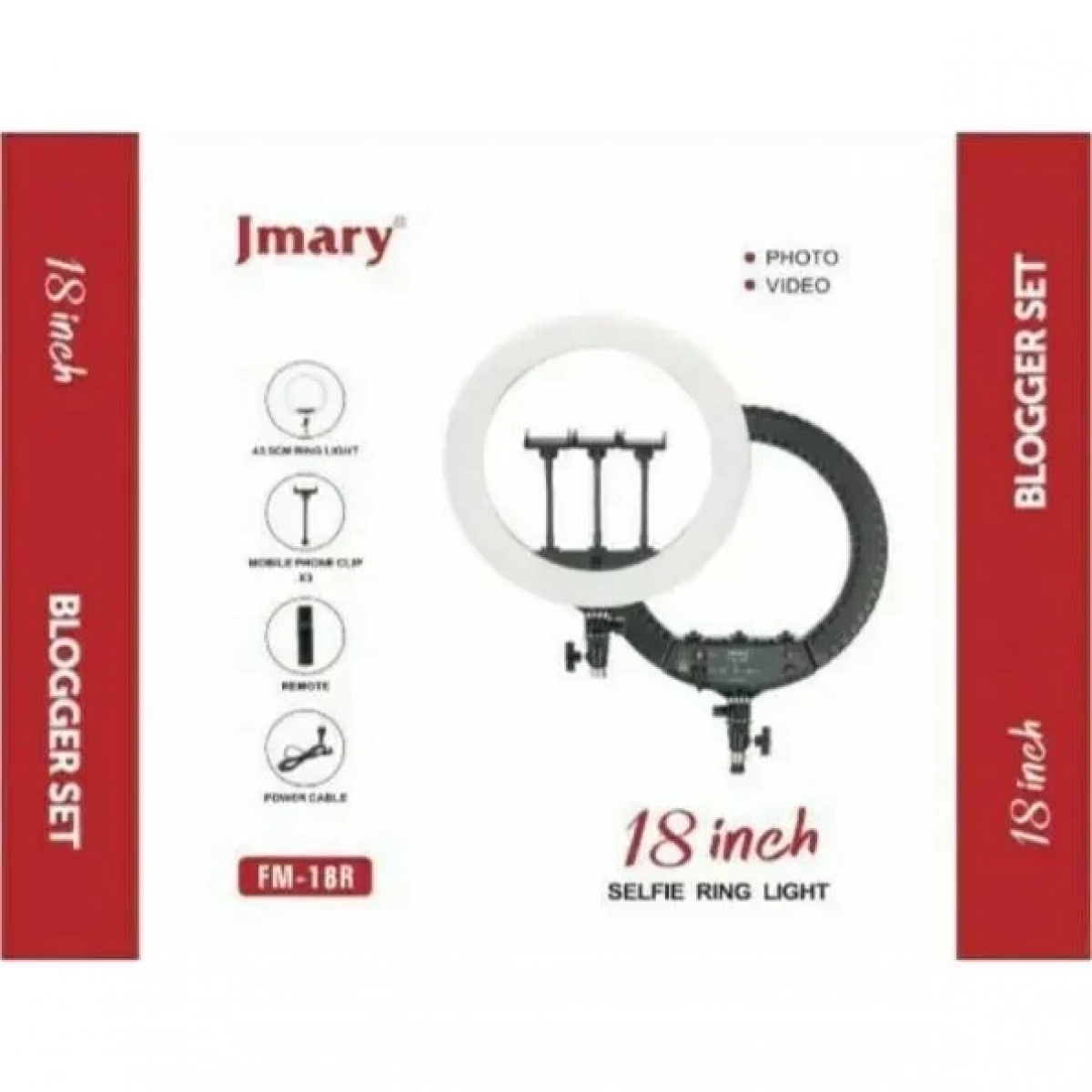 Ring Light Jmary FM-18R 45.7cm με Βάση για Κινητό