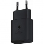 Samsung Φορτιστής με Θύρα USB-C και Καλώδιο USB-C 25W Μαύρο