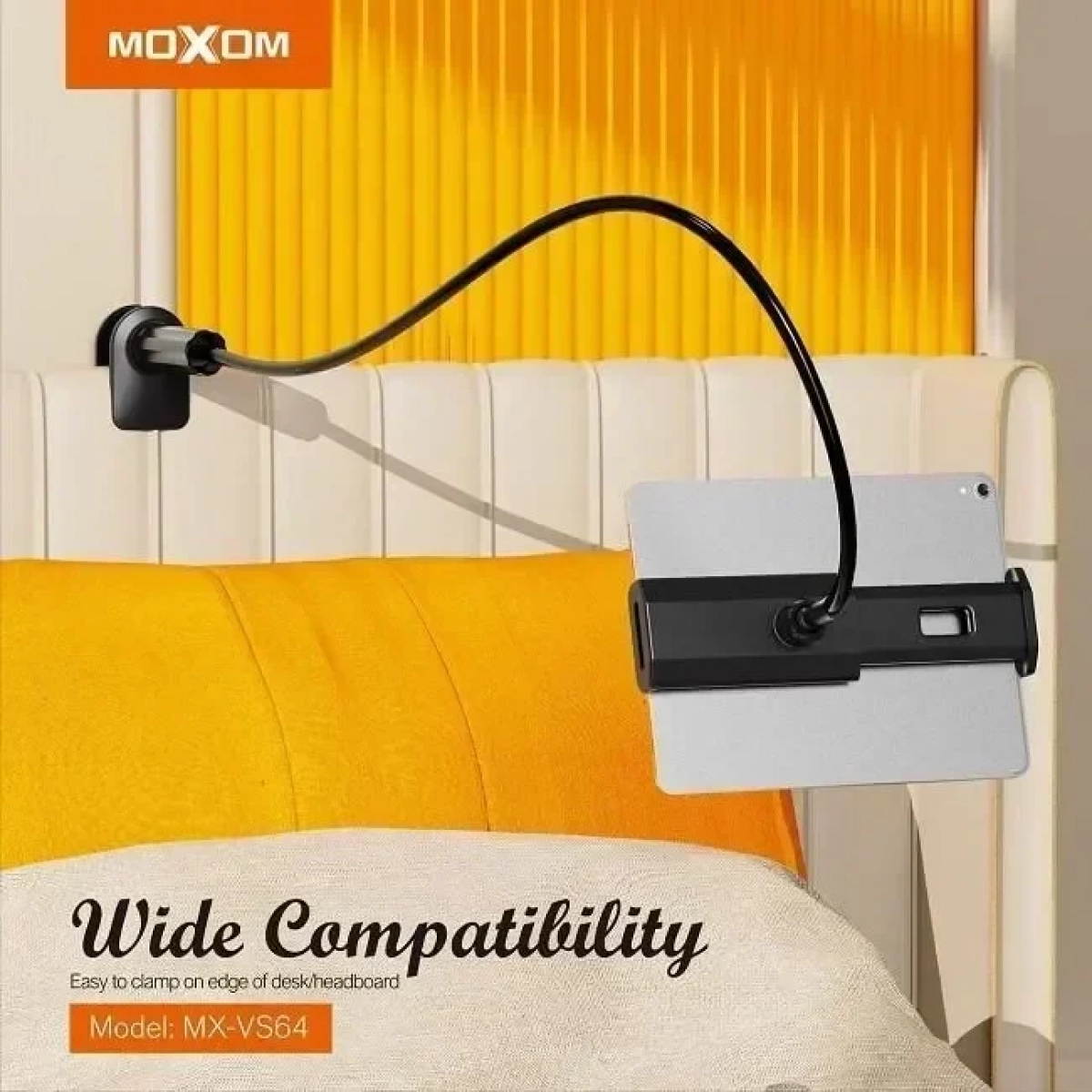 Moxom MX-VS64 Βάση Tablet με Βραχίονα σε Μαύρο χρώμα