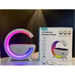 3in1 Wireless Charger Ηχείο Bluetooth 5W με Ραδιόφωνο Rgb Λευκό BT2301