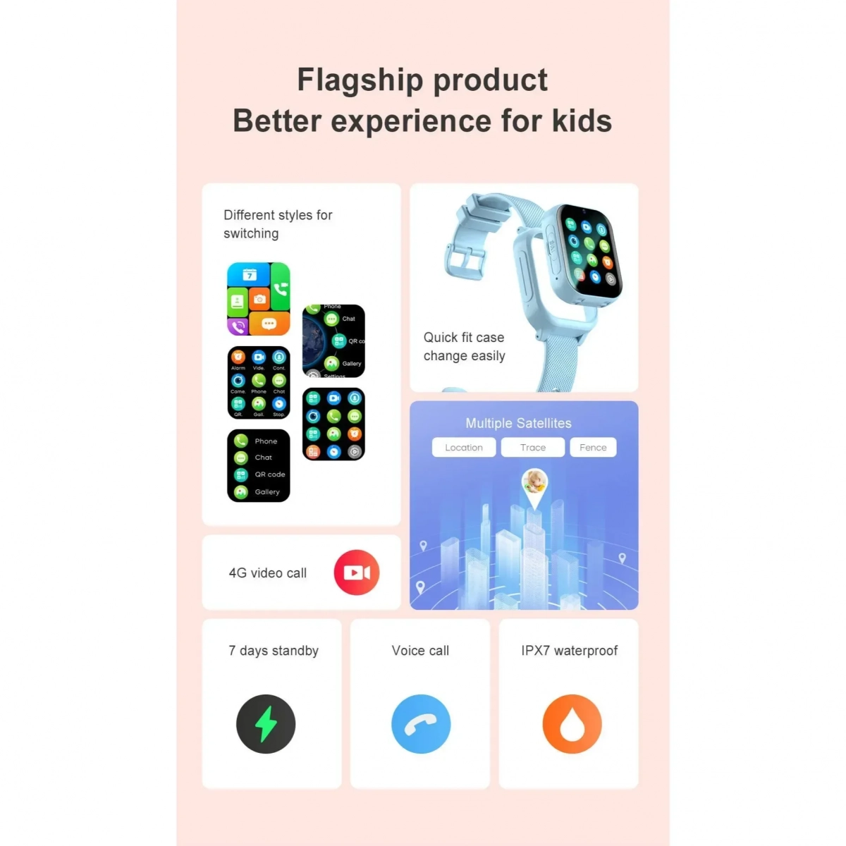 Παιδικό Smartwatch K26H Σε Ροζ Χρώμα