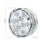 Υποβρύχιο mini Διακοσμητικό Φωτιστικό RGB με 10 smd led