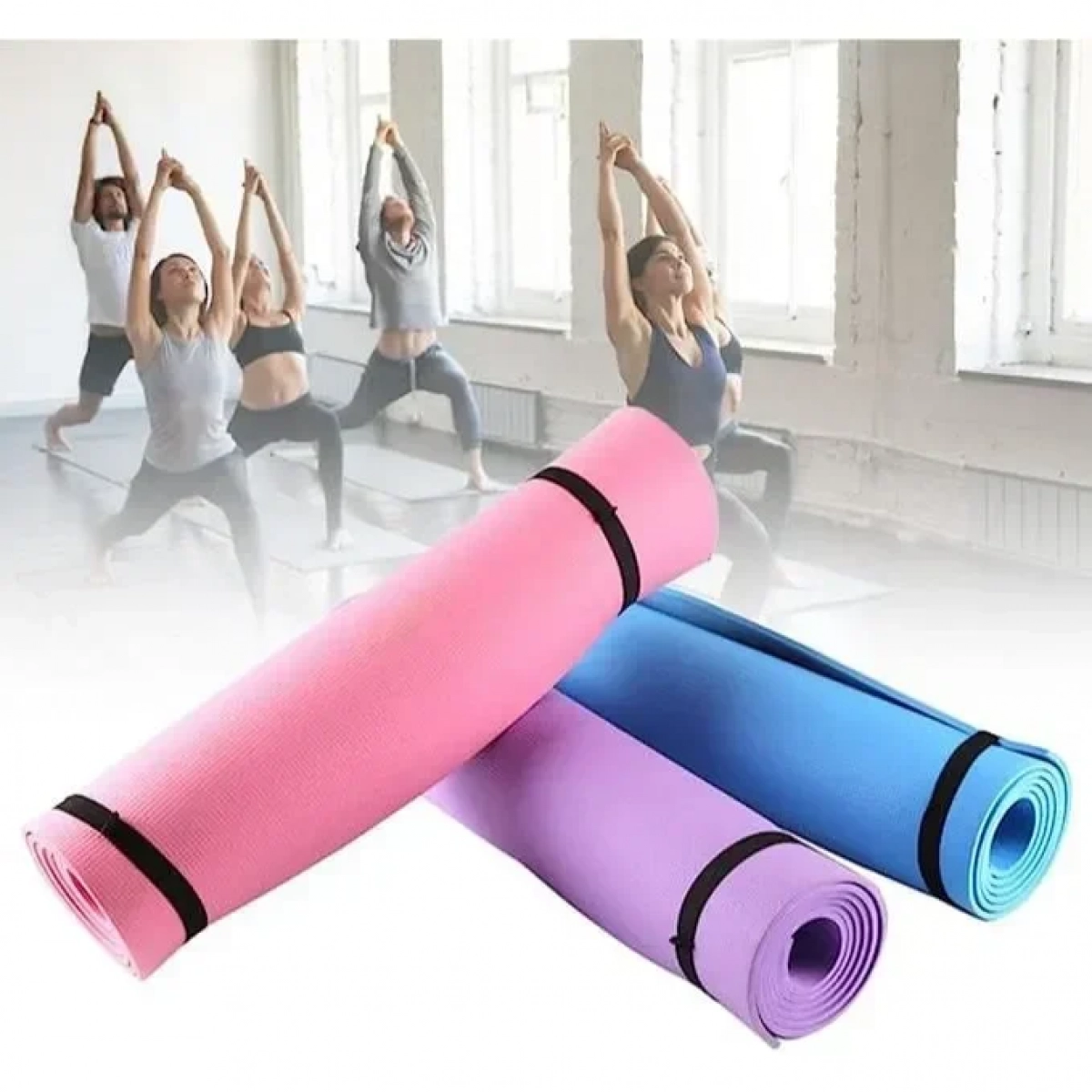 Στρώμα Yoga Mat (173x61) 3mm ΜΠΛΕ