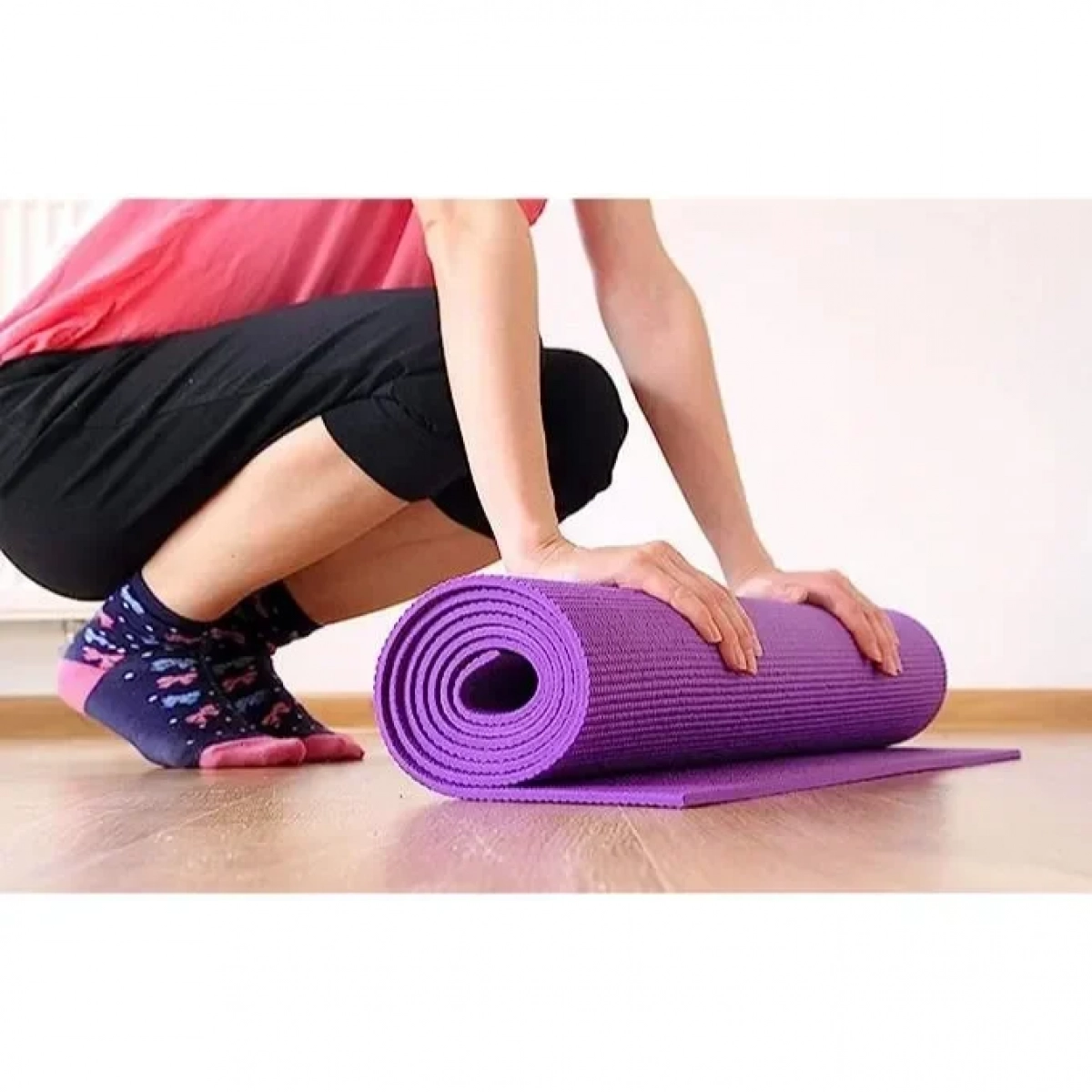 Στρώμα Yoga Mat (173x61) 6mm Μωβ