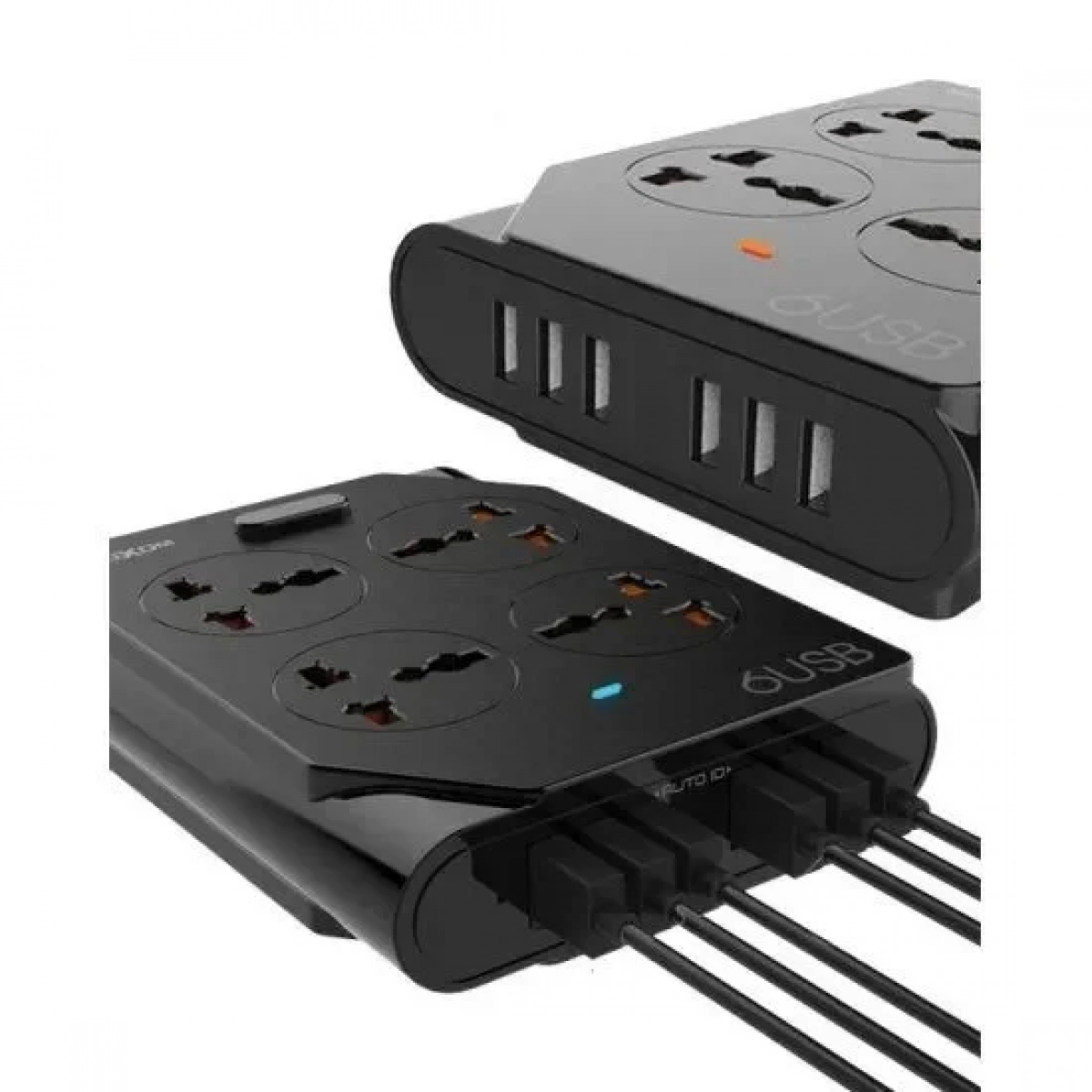 MoXom Power Socket 6 USB Μαύρο ΚΗ-63