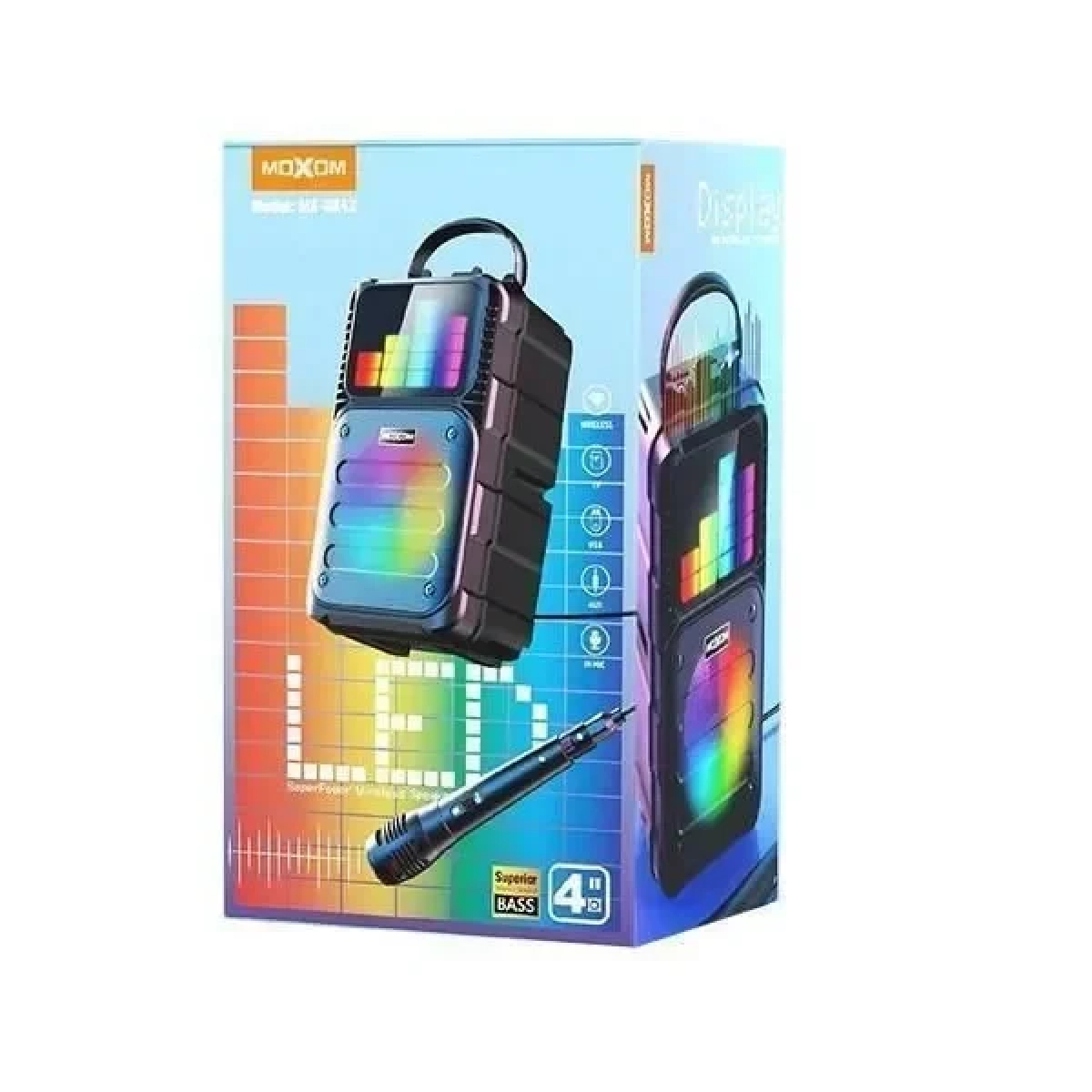 Ασύρματο Ηχείο Moxom Bluetooth 5.0 LED – MX-SK43