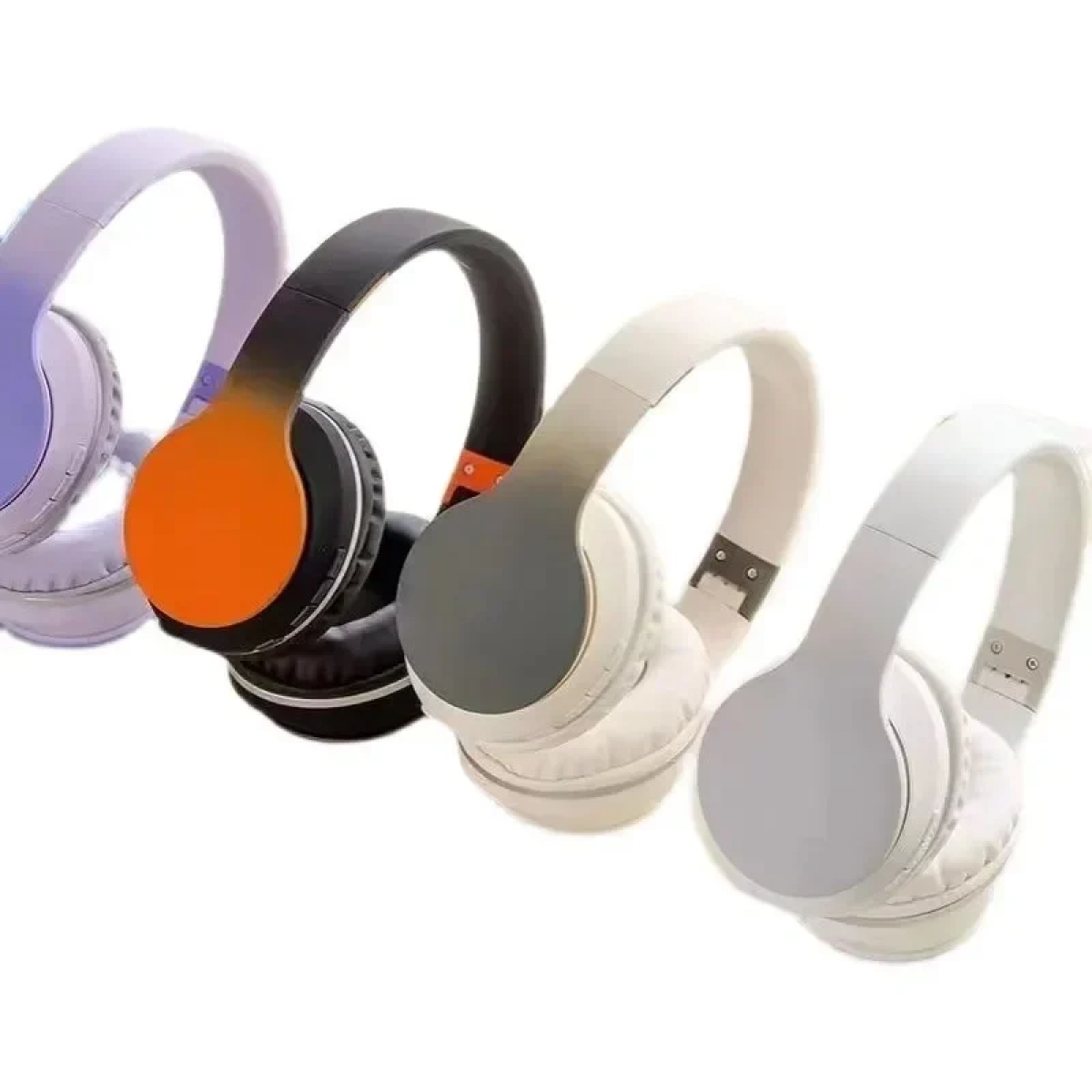CA-038 Ασύρματα Bluetooth Over Ear Ακουστικά  Μπεζ-λευκό - Image 2