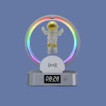 Επιτραπέζιο ρολόι LED - Ξυπνητήρι - Ηχείο RGB - Ασύρματος φορτιστής (Y-558 G)