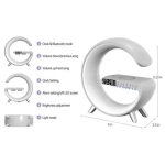 3in1 Wireless Charger Ηχείο Bluetooth 5W με Ραδιόφωνο Rgb Λευκό BT2301