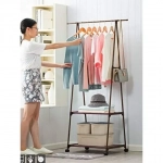 Κρεμάστρα ρούχων με τροχούς - Triangle Clothes Rack 55x42x160cm, Μαύρο
