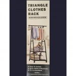 Κρεμάστρα ρούχων με τροχούς - Triangle Clothes Rack 55x42x160cm, Λευκό