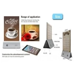 Power Bank με 4 x USB & LED Βάση Καταλόγου για Καφετέριες, Bar, Εστιατόρια & Χώρους Εστίασης - Μπαταρία Φόρτισης Κινητών, Tablet Ασημί