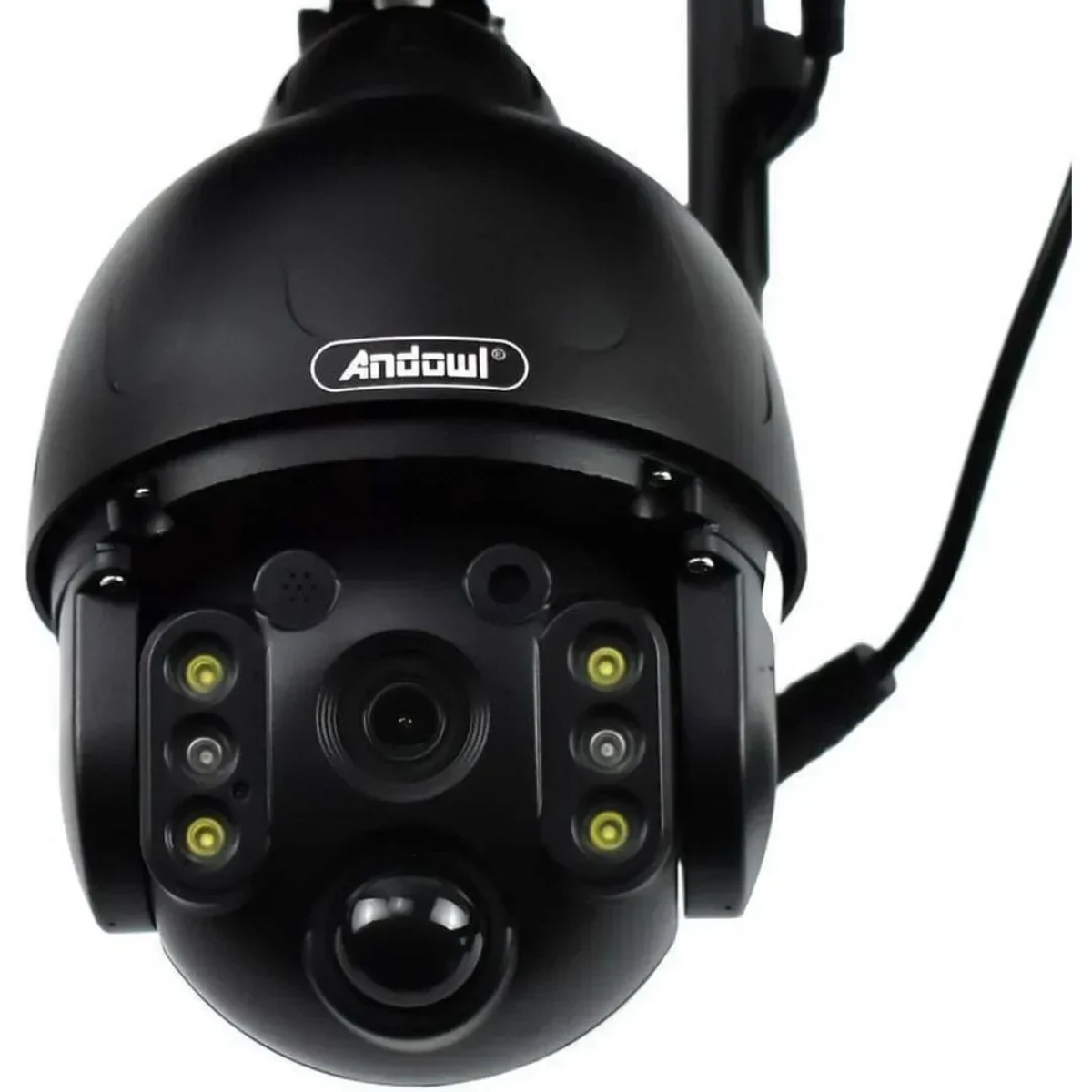 Ηλιακή Ασύρματη IP Κάμερα Ασφαλείας 4K HD 5MP WiFi+5G SIM PTZ & Φωτισμό LED Andowl Q-SX80 – Μαύρο