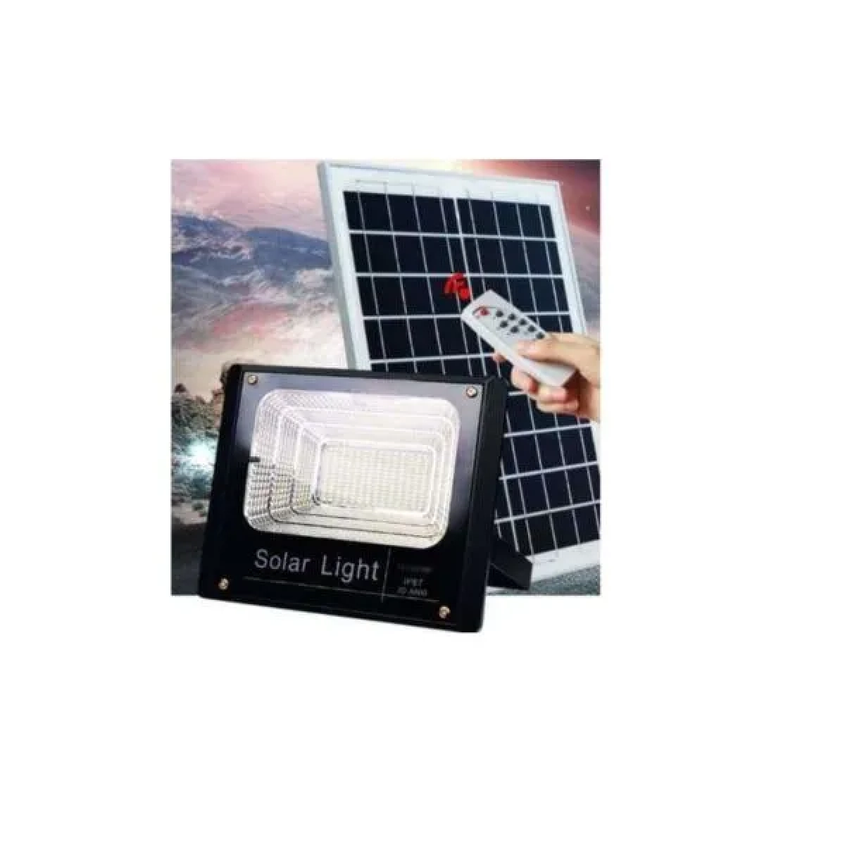 Ηλιακός προβολέας LED 1200W 76800LM με πάνελ και τηλεχειριστήριο Jortan JT-BJ1200W