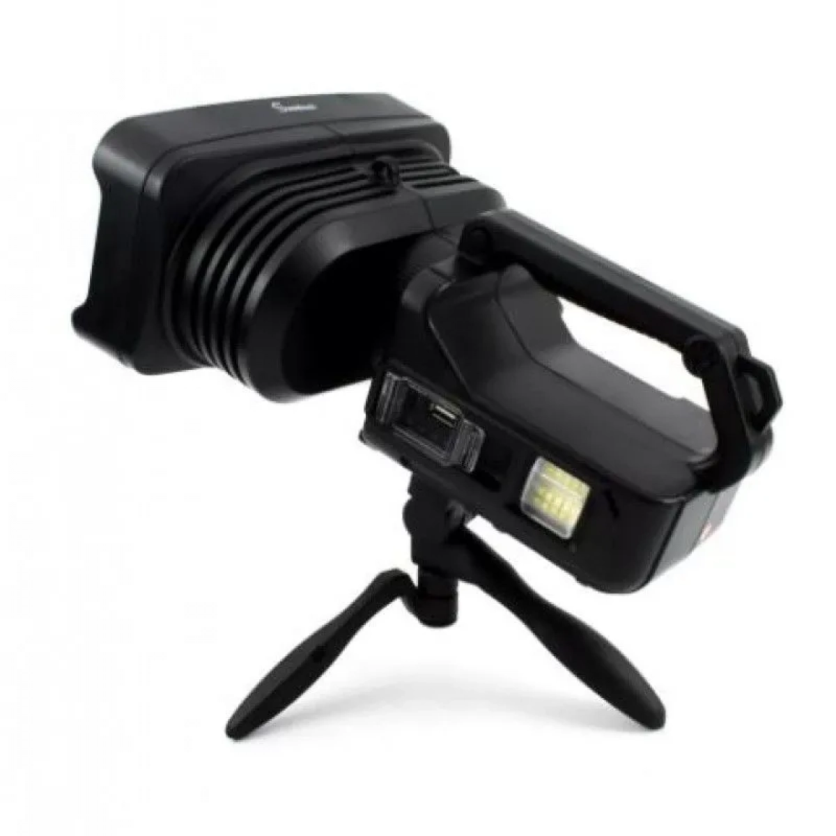 Φακός LED Floodlight με Τρίποδο, Μπλε/Κόκκινη Σήμανση & Powerbank Andowl Q-LED5123 – Μαύρο