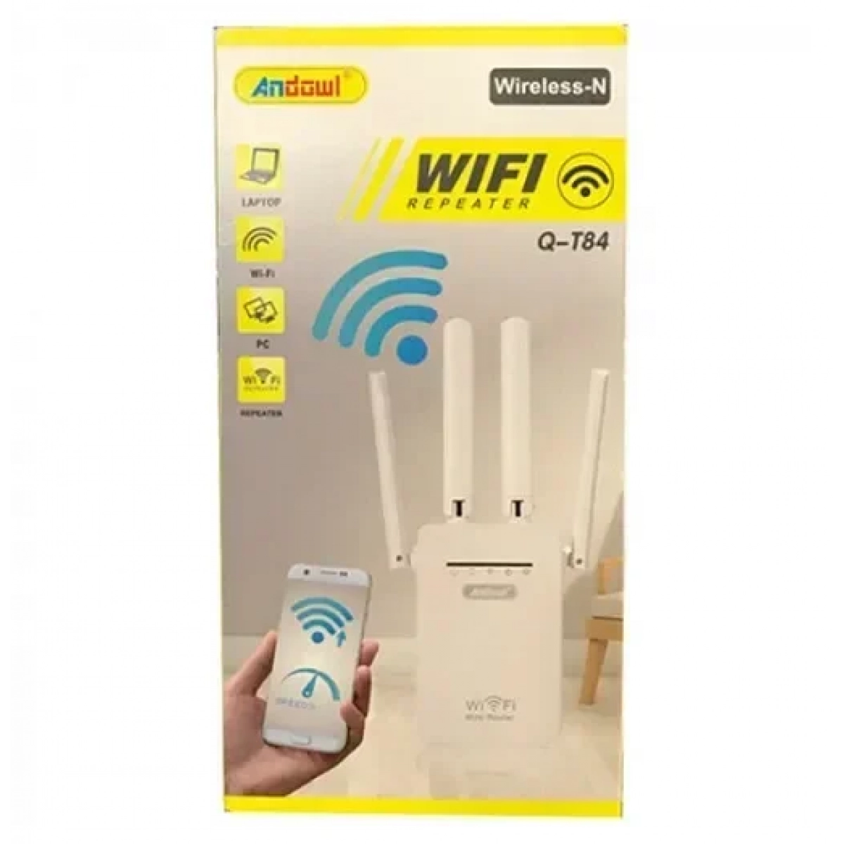 WiFi Extender Single Band (2.4GHz) 300Mbps Andowl Q-T84 - Image 2