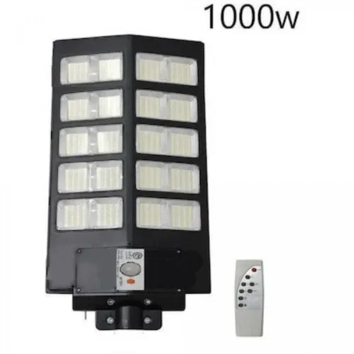 Αδιάβροχο ηλιακό φωτιστικό δρόμου 1000W με αισθητήρα κίνησης και τηλεχειριστήριο Jortan