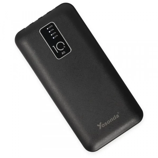 Yosonda A63 10000mAh Powerbank - Μαύρο
