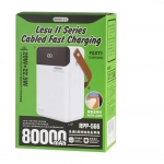 Remax RPP-566 Power Bank Γρήγορης Φόρτισης 22,5W 80000mAh Λευκό
