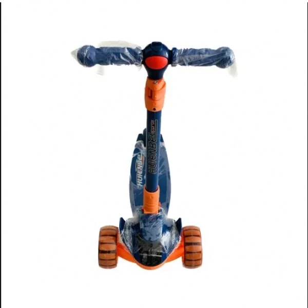 Παιδικό Πατίνι Huienbei Sports Folding Scooter Μπλε Πορτοκαλί