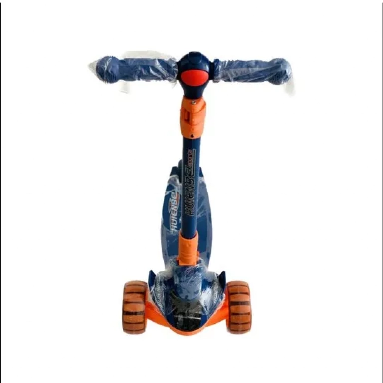 Παιδικό Πατίνι Huienbei Sports Folding Scooter Μπλε Πορτοκαλί