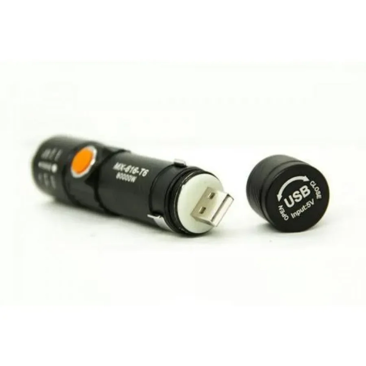 Mini Led Επαναφορτιζόμενος Φακός USB Dux MJ-616