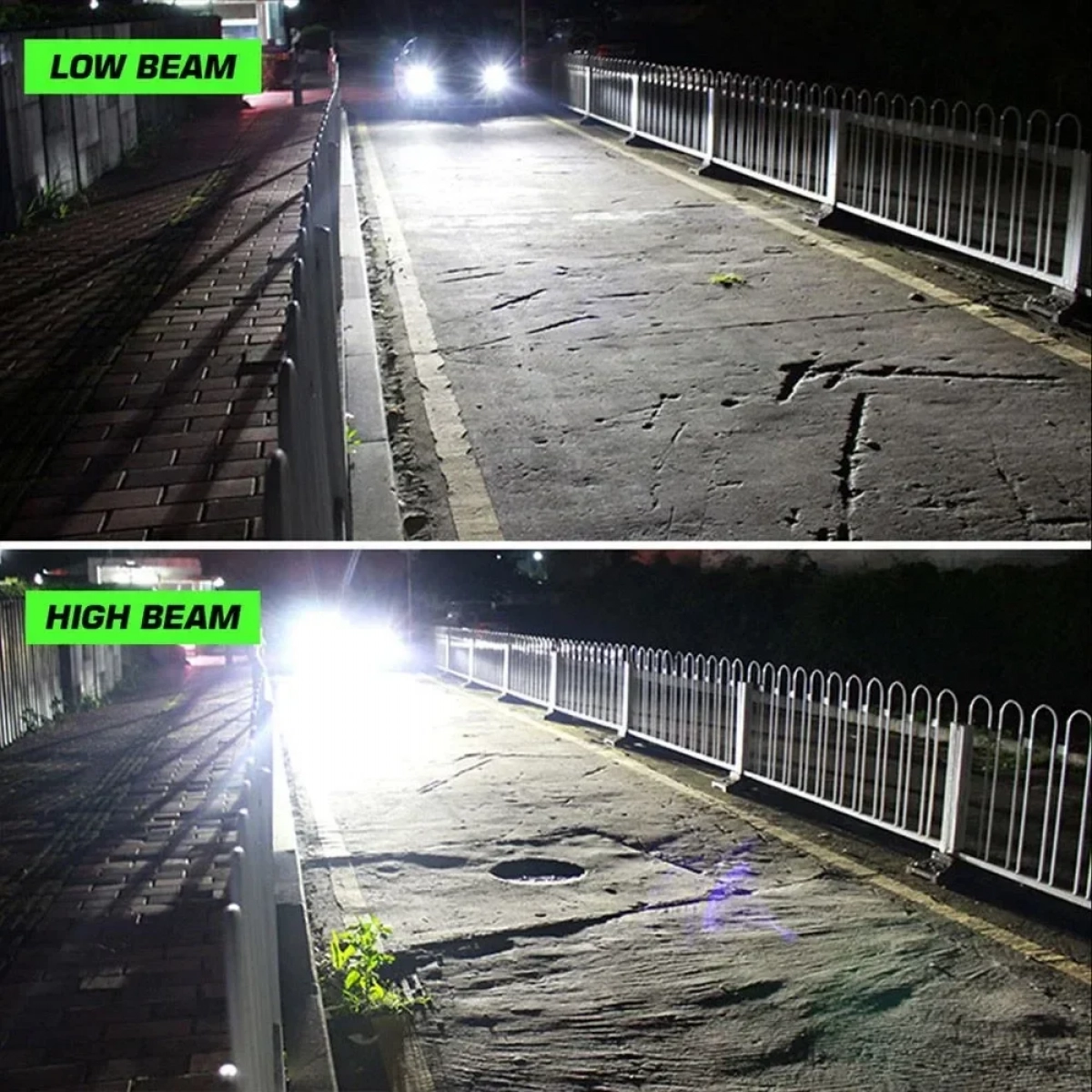 2x Novsight Λαμπτήρες LED Φώτα Πορείας Αυτοκινήτου 12,24V H4 120W (2x60W) 22000LM 6500K IP68 A500 N37