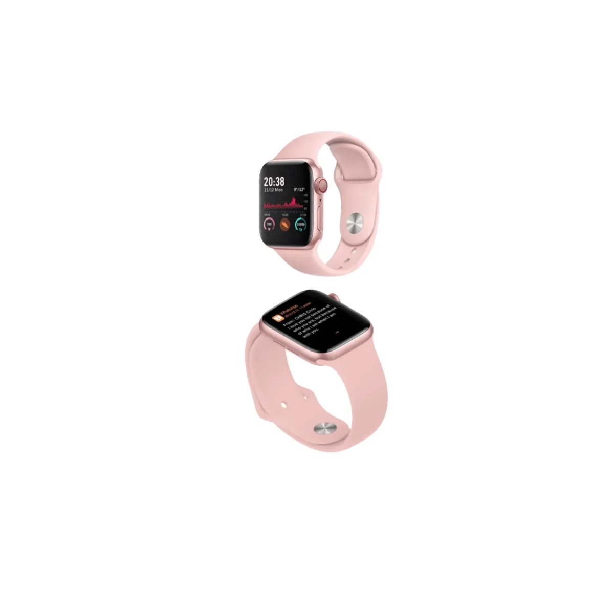 Smartwatch με παλμογράφο HW67 ροζ