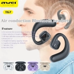 Ασύρματα αθλητικά ακουστικά Bluetooth Awei T67 Μωβ Χρώμα