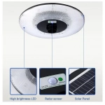 Αδιάβροχος ηλιακός προβολέας δρόμου LED 600W - Image 4