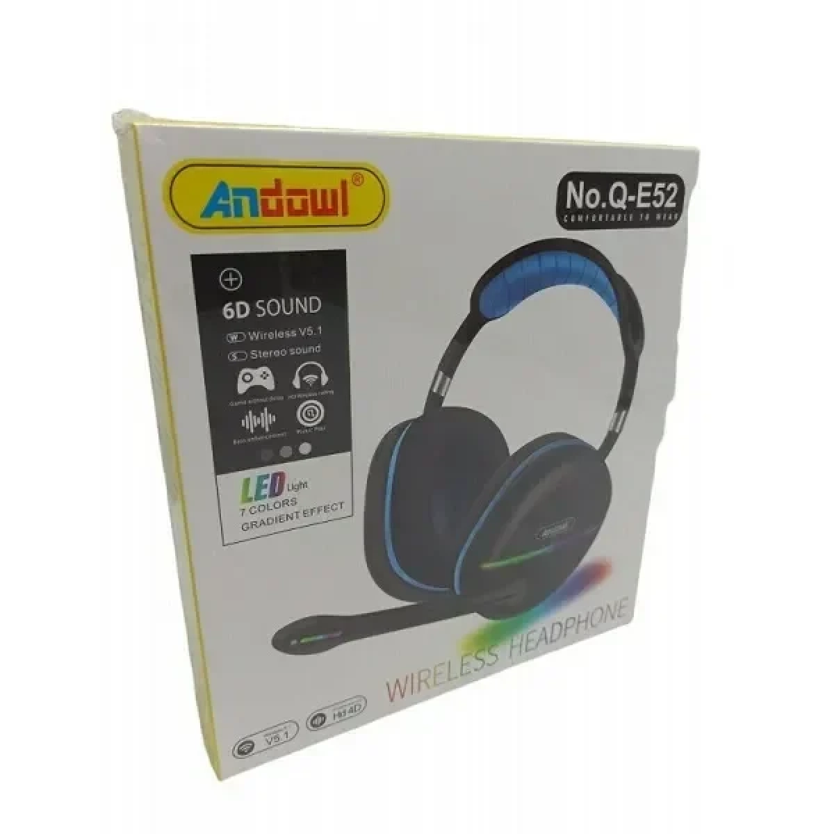 Andowl Q-E52 Ασύρματο Over Ear Gaming Headset με σύνδεση USB - Image 4