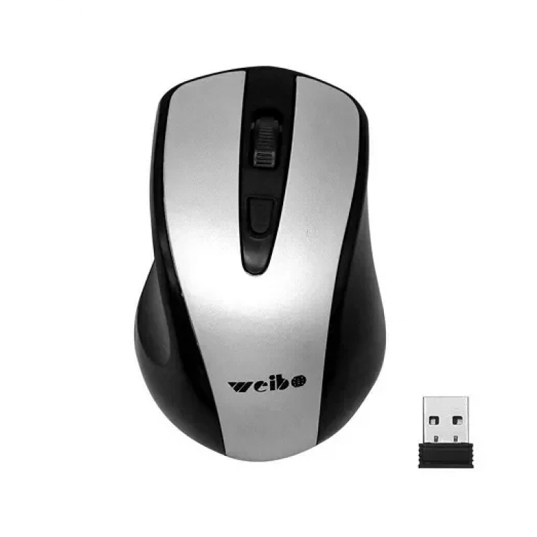 Ασύρματο ποντίκι Weibo 2.4Ghz 2819B ασημί
