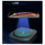 Ασύρματος φορτιστής Qi Pad για συσκευές 10W Treqa TR-W8 μαύρο - Image 2