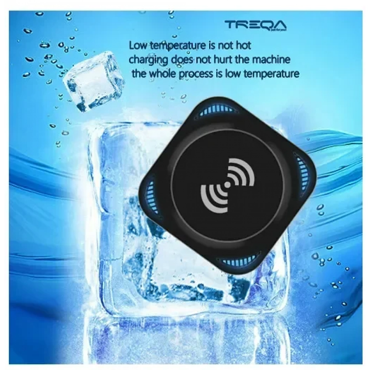 Ασύρματος φορτιστής Qi Pad για συσκευές 10W Treqa TR-W8 μαύρο - Image 3