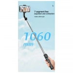 Awei X49 Πτυσσόμενο Selfie Stick και Τρίποδο με Τηλεχειριστήριο Μαύρο